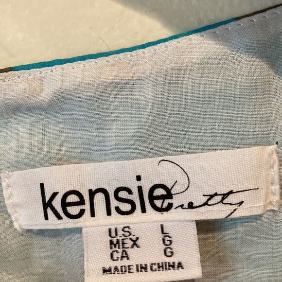 Kensie Abstract Floral Print Dress Size Large - Picture 4 of 8